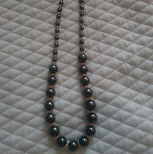 Green and Gold Pearl Necklace